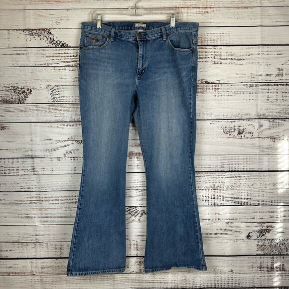 Women's Medium Wash American Living Revere Bootcut Denim Jeans Casual Size 16 - Picture 1 of 6